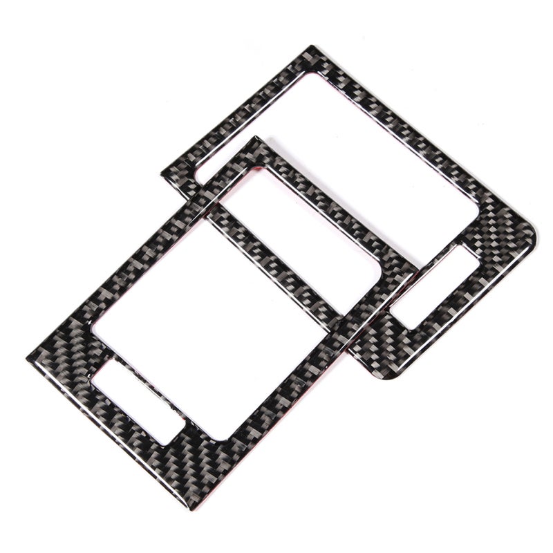 Control Panel Vent Trim: Soft Carbon Fiber Material - Durable Wear-resistant Air Outlet Cover for Mercedes W204 05-12 Car Decoration - Image 4