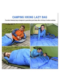 Cool Baby Style COOL BABY Sleeping Bag  Camping Lightweight Cotton Sleeping Bag 185cmx75cm with Compression Bag  - Image 2