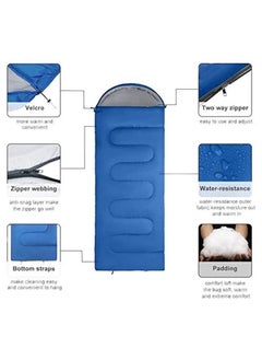 Cool Baby Style COOL BABY Sleeping Bag  Camping Lightweight Cotton Sleeping Bag 185cmx75cm with Compression Bag  - Image 5