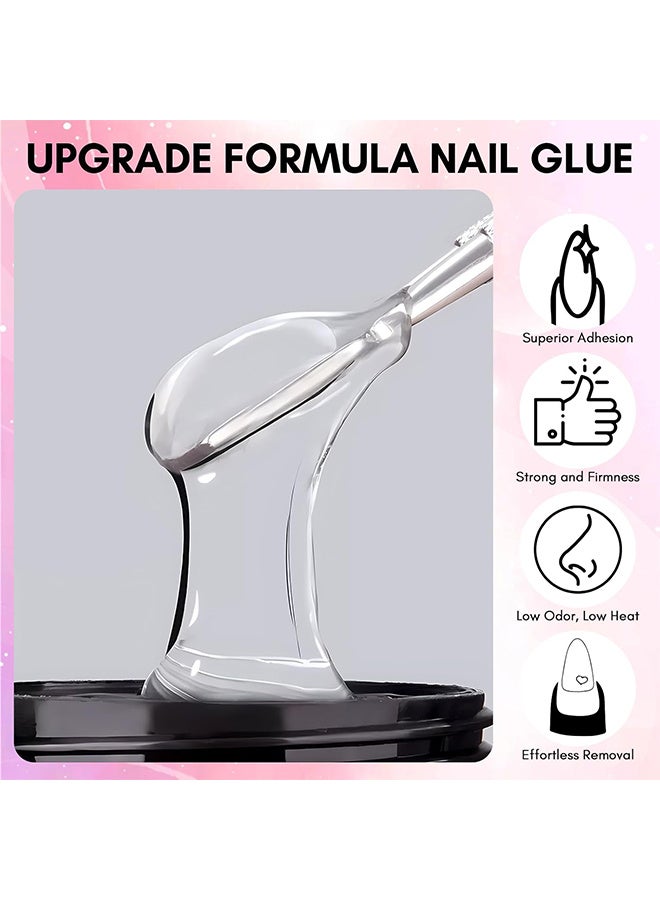 بينباي جيل غراء الأظافر الصلب للرؤوس الصناعية، 5 مل التصاق قوي للأظافر الأكريليك القابلة للضغط، لا يلتصق باليدين، جيل صلب شفاف للنحت ثلاثي الأبعاد لفن الأظافر في عيد الميلاد، معالج بالأشعة فوق البنفسجية - Image 4