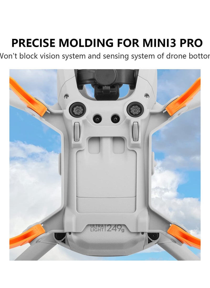 KASTWAVE - Landing Gear Extensions Leg Protector Extended for DJI Mini 3 Pro Drone, Foldable Landing Gear Leg Extender Kit Height Extended Leg Accessory (Orange) - Image 1