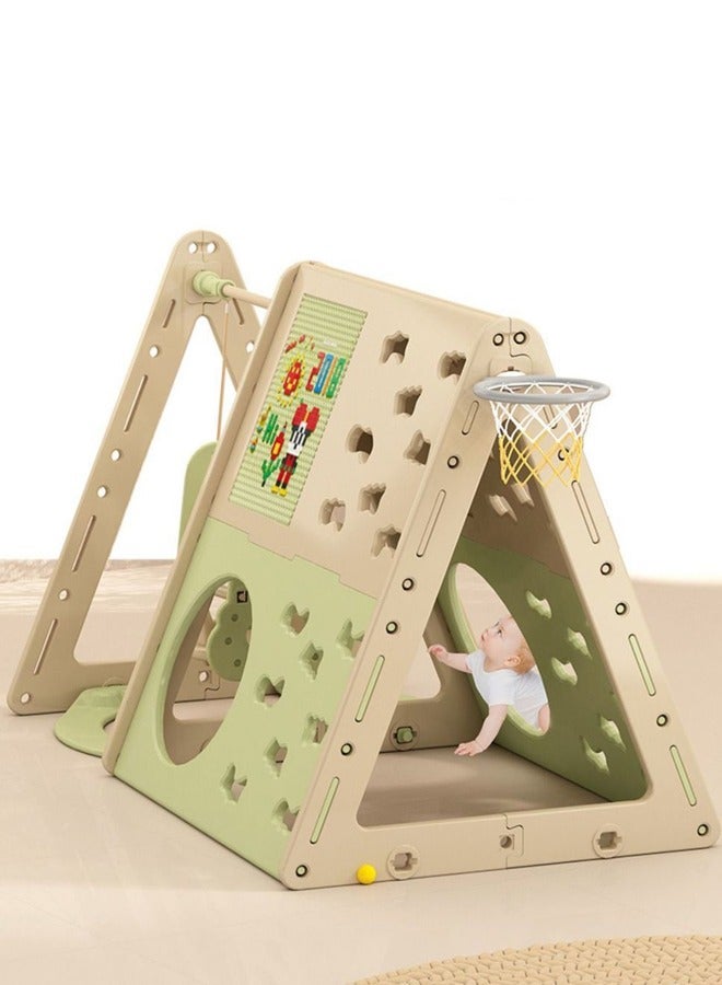 JSAITOYS Climbing Frame Children's Indoor Swing Combination Toy Home Small Park Playhouse For Baby - Image 1