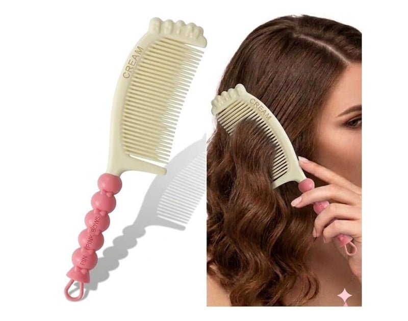 Wide Tooth Comb and Large Hair Detangling Comb, Durable Hair Brush for Best Styling and Professional Hair Care, Suitable for Curly Hair, Long Hair, Wet Hair in all Types-1 peice -random color