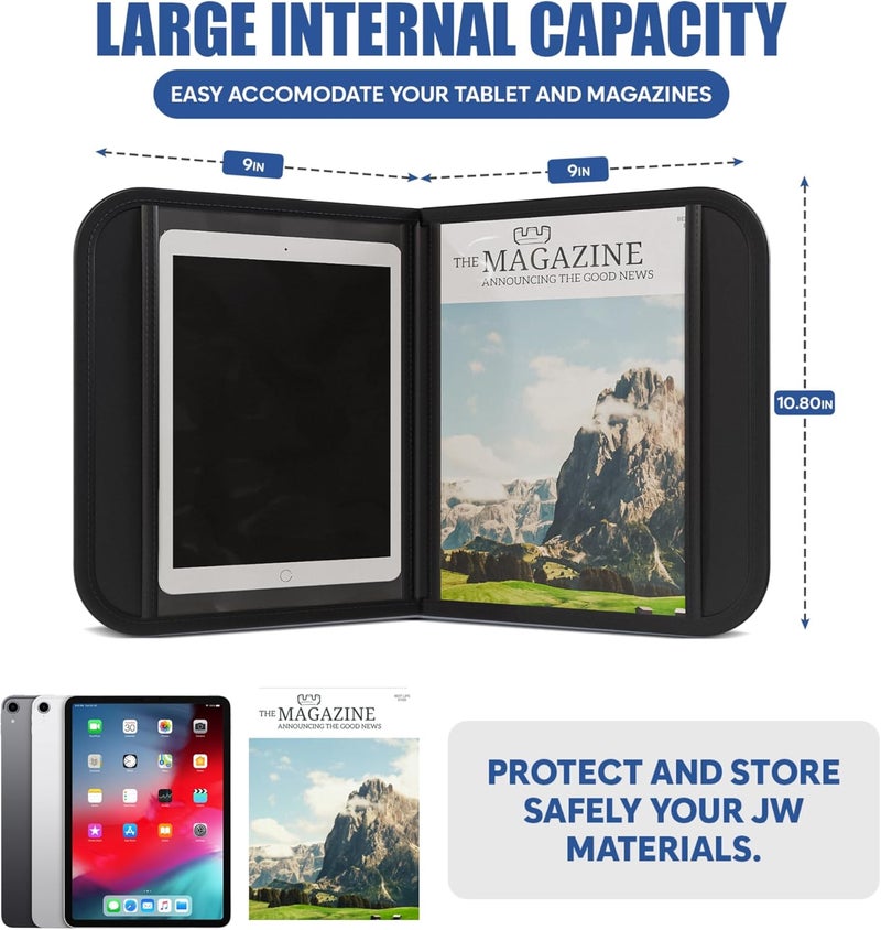 OLDECORY JW Tract Holder, JW Magazine Holder, JW Field Service Supplies, JW Ministry Supplies, JW Ministry Organizer, Jehovahs Witnesses Gifts, jw.org Accessories, JW Pioneer Gifts, Best Life Ever JW Gifts - Image 2