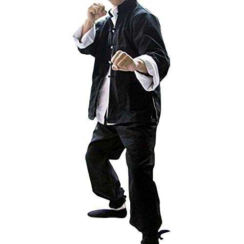 ZooBoo Mens Classic Kung Fu Martial Arts Uniforms Set of 3 L - Image 1