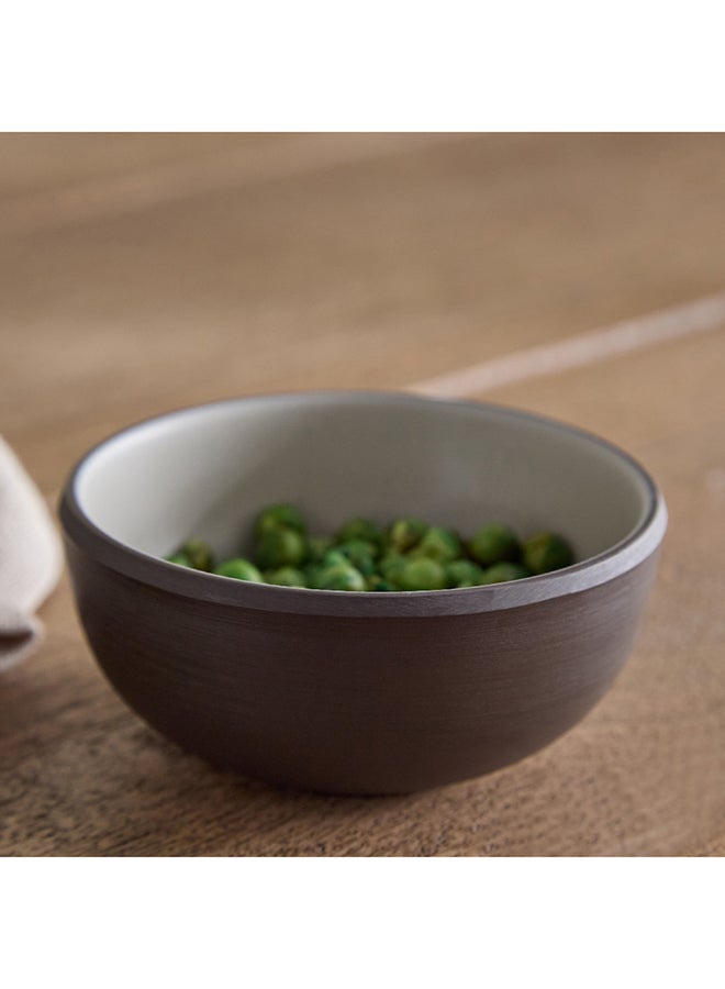Home Box Mocha Mist 2-Tone Melamine Vegetable Bowl 10 x 4.5 x 10 cm - Image 1