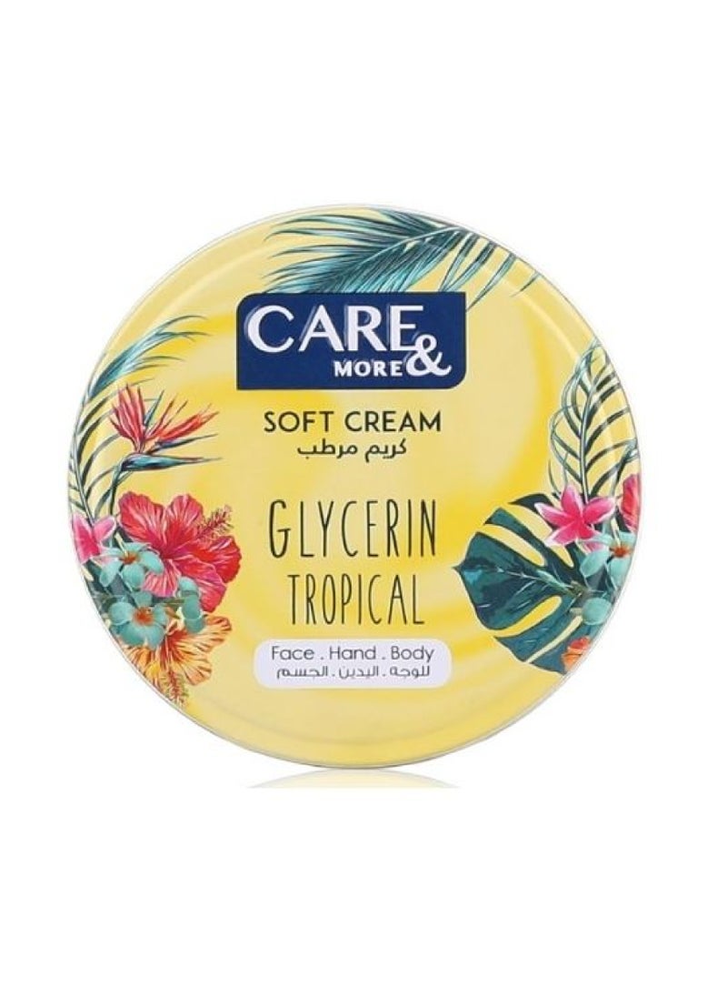 Care & More CARE&MORE GLYCERIN TROPICAL CRM 75ML 