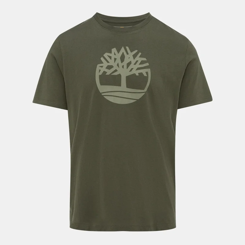 Timberland Green Men's Kennebec River Tree Logo T-Shirt for Men | Best Price UAE