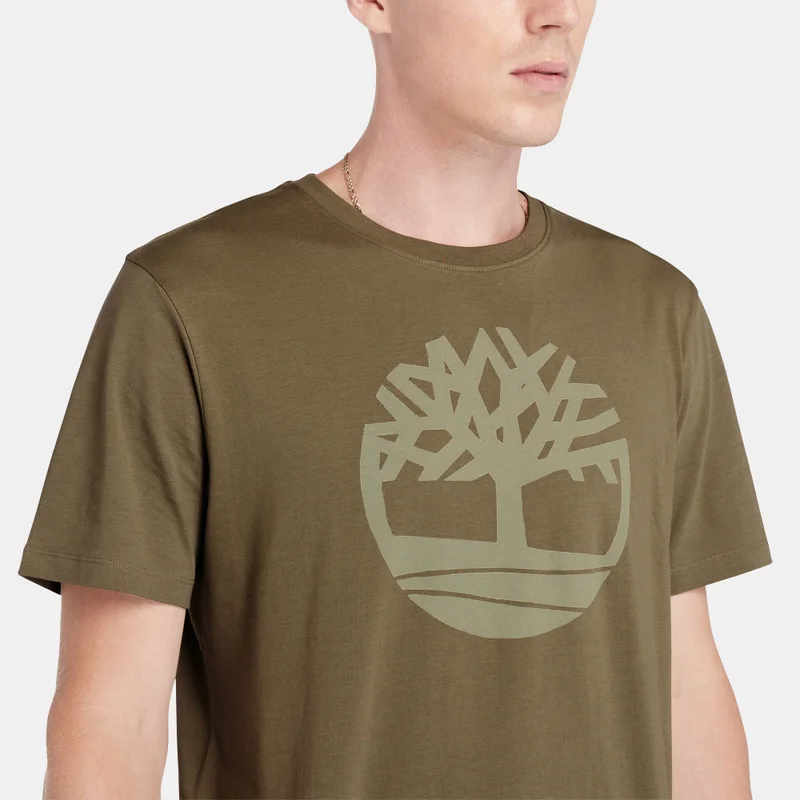 Timberland Green Men's Kennebec River Tree Logo T-Shirt for Men | Best Price UAE