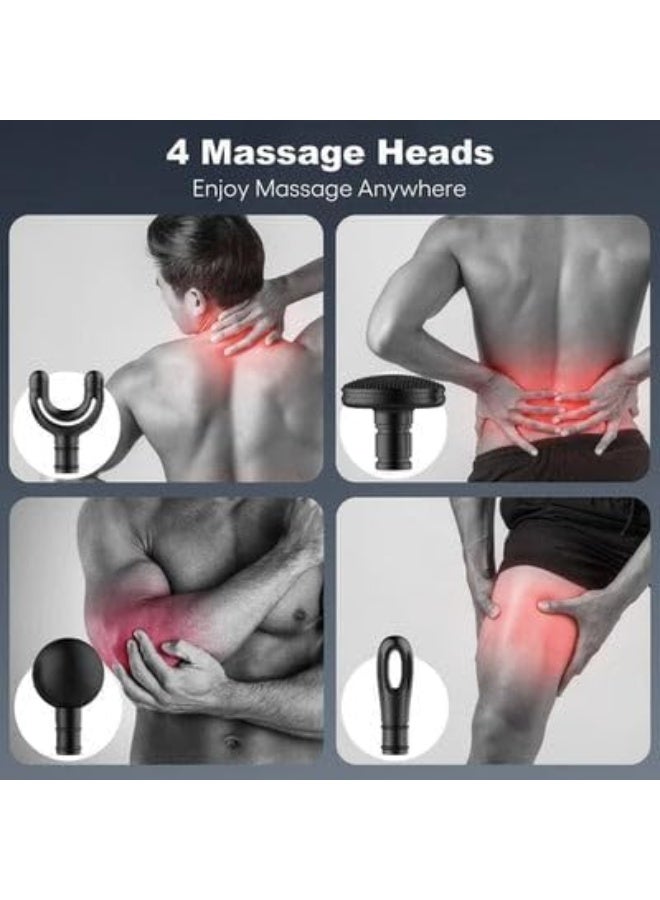 Massage Gun with Extended Handle Revolutionary U-Shaped Back Massager For Pain Relief Deep Tissue Body Massage Hammer For Neck Shoulder Leg Reach Every Muscle with Ease (Blue) - Image 2