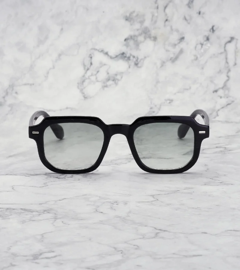  اكسبليست باوتس Explicit Poets Unisex EDDIE Black - Gradient Green Stylish Sunglasses, 48EP4