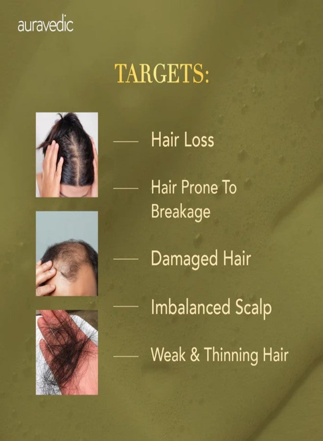 Auravedic Rosemary Shampoo For Hair Growth 300ML Anti Hair Fall Shampoo For Women Men Rosemary Oil For Hairfall with Hibiscus Peppermint Leaf Menthol Ginger Moringa Jatamansi & Tea Tree Oil - Image 4