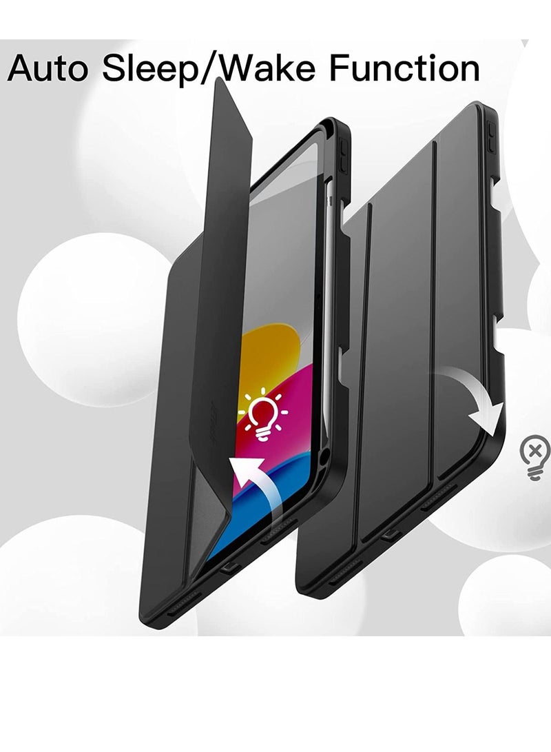 GENNEXT iPad 10th Generation 10.9 inch 2022 Case Flip Cover with Magnetic Closure Auto Wake/Sleep function having Pencil holder Slot - Image 5