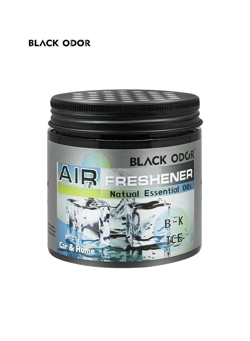 Black Ice Car Air Freshener Black Odor 180g Natural Essential Oils Air Freshener For Car Home BO03 B-K ICE - Image 1