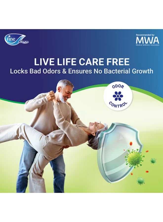Fine Vine Fine Care Unisex Adult Diapers, Extra Large Size - Waist 130-170, Pack of 14 Pads - Image 4