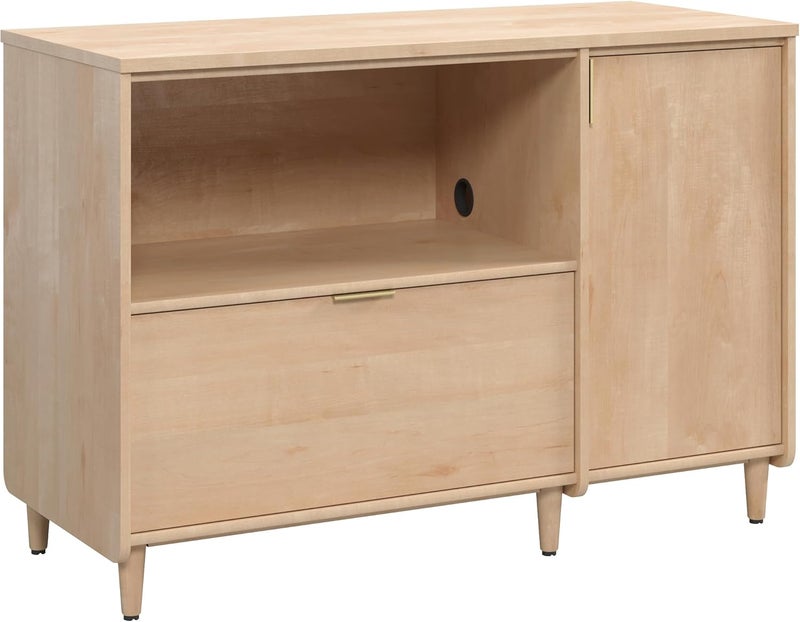 SAUDER Clifford Place Commercial Office Credenza, for TVs up to 46", in a Natural Maple Finish - Image 1