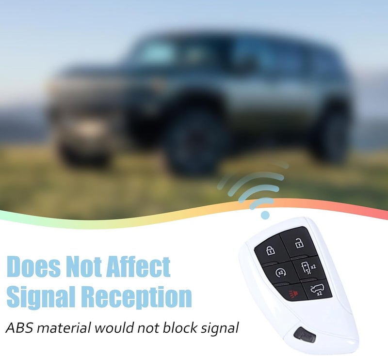 Aotumcer غطاء لمفتاح التحكم عن بعد لسيارة Hummer EV من طراز 2024 وما بعدها، عبوة مصنوعة من مادة ABS لحماية مفتاح التحكم عن بعد، يوفر حماية شاملة ومقاومة للخدوش (الطراز B). - Image 3