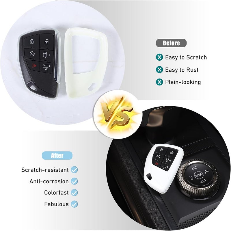 Aotumcer غطاء لمفتاح التحكم عن بعد لسيارة Hummer EV من طراز 2024 وما بعدها، عبوة مصنوعة من مادة ABS لحماية مفتاح التحكم عن بعد، يوفر حماية شاملة ومقاومة للخدوش (الطراز B). - Image 5