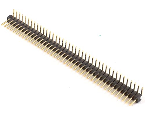 Chip Quik (Qty 6) Proto-Advantage HDR127MET40M-G-RA-TH 1.27 mm 40 pin Right Angle Male Header Through Hole Gold - Image 4