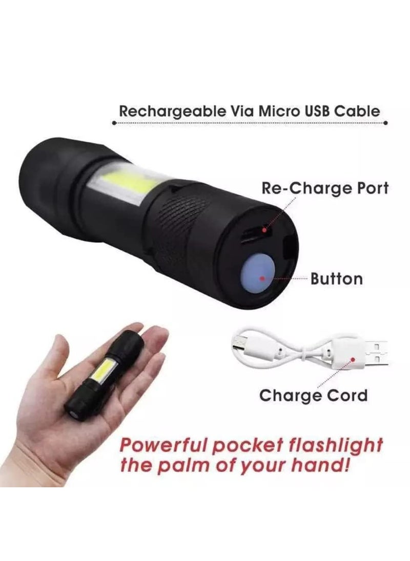 KP2 KP2 2 in 1 Led Flashlight Zoom Light Mini Size Telescopic Portable Torch with Pen Clip Outdoor Other Camping Aluminum 200 lumens 2 in 1 LED Flashlight Zoom Light  - Image 4