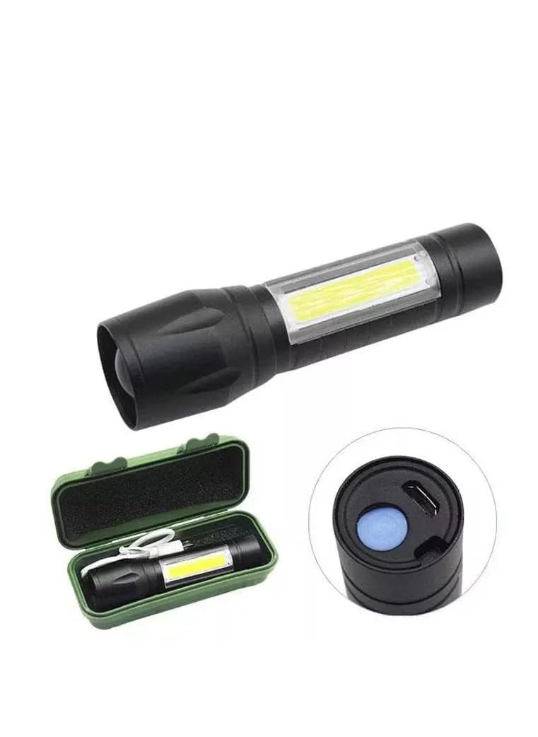 KP2 KP2 2 in 1 Led Flashlight Zoom Light Mini Size Telescopic Portable Torch with Pen Clip Outdoor Other Camping Aluminum 200 lumens 2 in 1 LED Flashlight Zoom Light  - Image 1