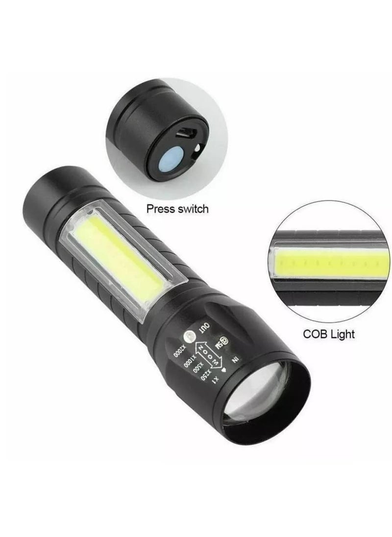 KP2 KP2 2 in 1 Led Flashlight Zoom Light Mini Size Telescopic Portable Torch with Pen Clip Outdoor Other Camping Aluminum 200 lumens 2 in 1 LED Flashlight Zoom Light  - Image 2