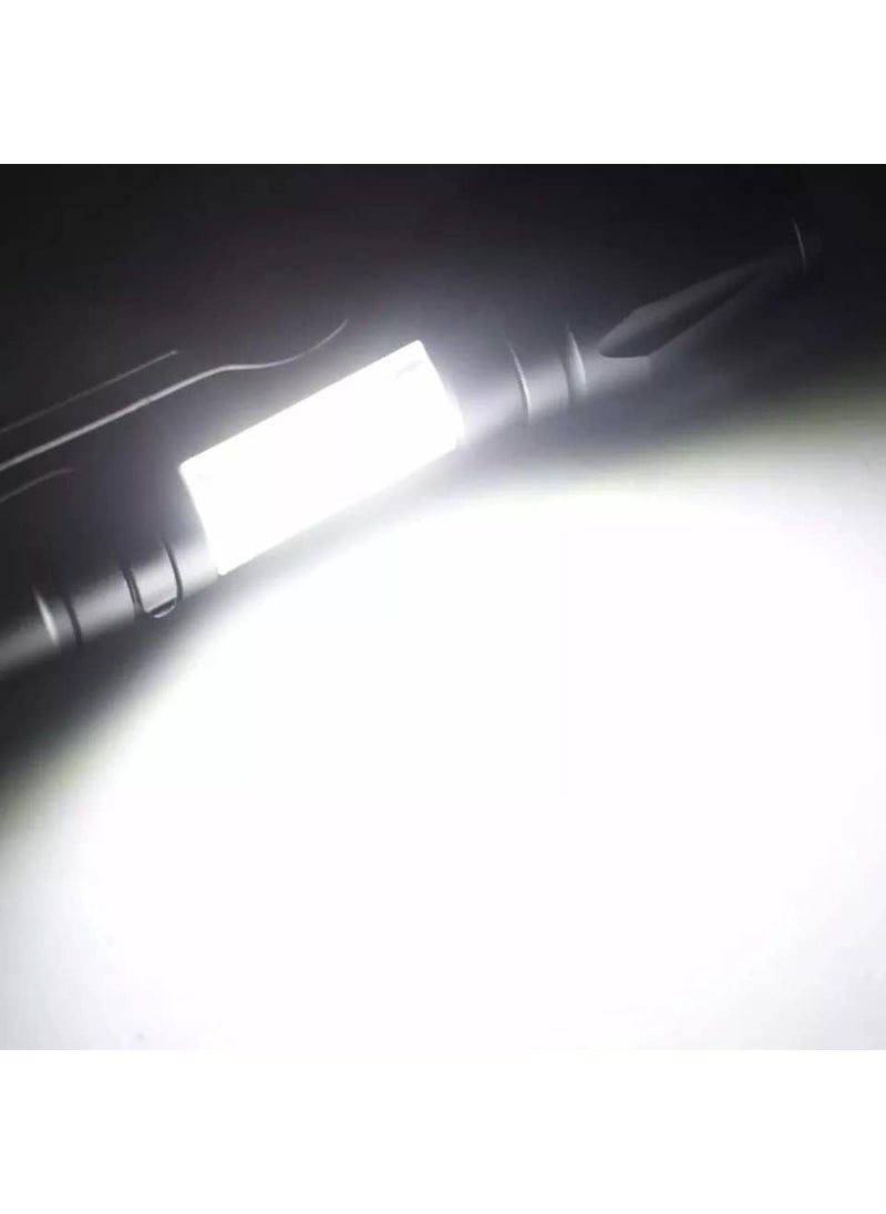 KP2 KP2 2 in 1 Led Flashlight Zoom Light Mini Size Telescopic Portable Torch with Pen Clip Outdoor Other Camping Aluminum 200 lumens 2 in 1 LED Flashlight Zoom Light  - Image 5