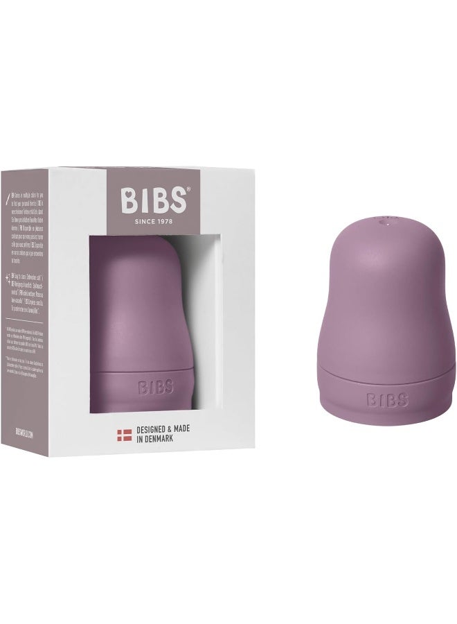 BIBS غطاء زجاجة بيبس - مجموعة تشمل غطاء، قفل حليب وغطاء لولبي متوافق مع زجاجات بيبس (تباع بشكل منفصل) - بنفسجي - Image 1