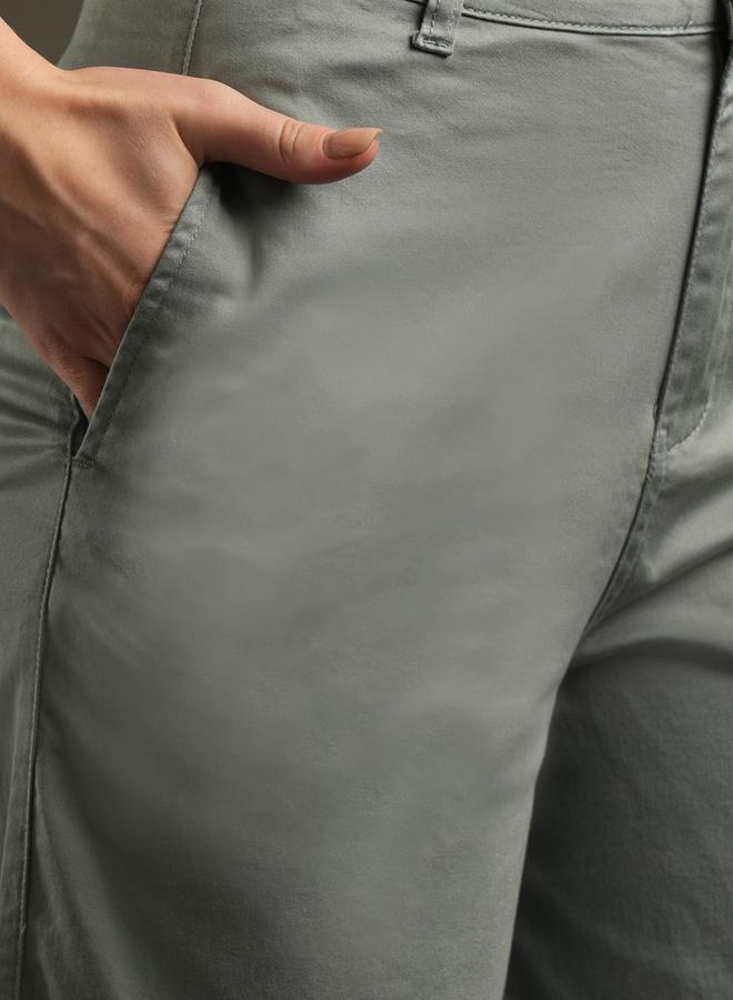 Globus Satin Stretchable Mid-Rise Relaxed Fit Trousers - Image 5