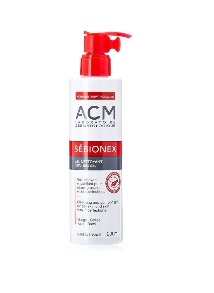 ACM ICM Sebionex Cleansing Gel Oily Skin 200 ml 