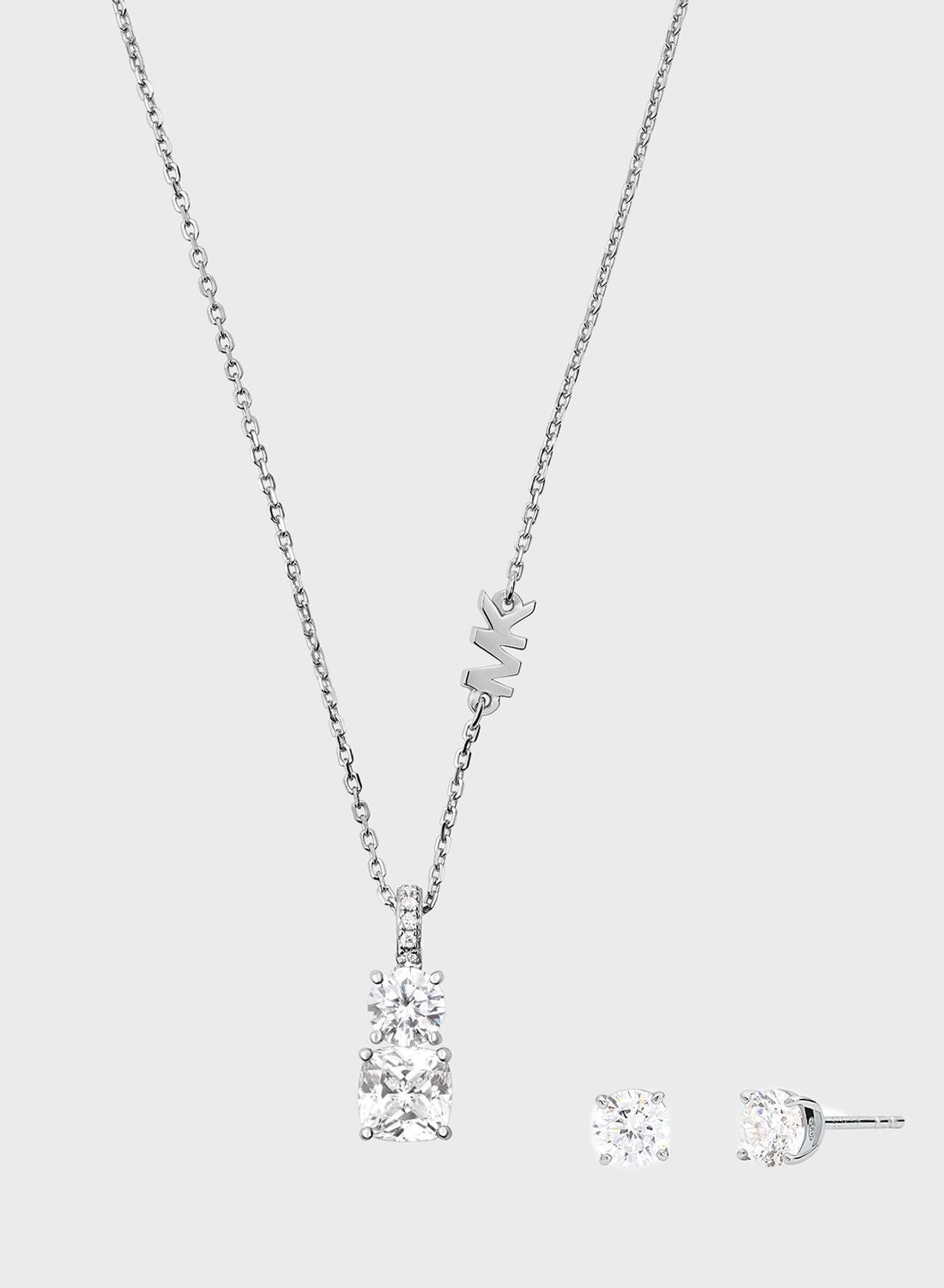 Buy Michael Kors Silver Mk Necklace Set for Women in Bahrain