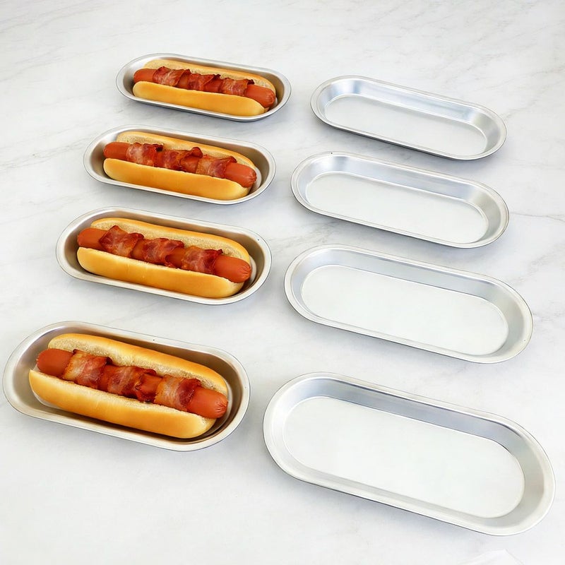 6 Pcs 7 Inch Loaf Pan Baking Molds Non Stick Aluminum Dishwasher Safe - Image 3