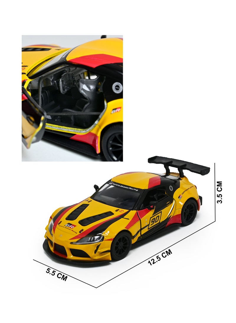 Kinsmart - Toyota GR Supra Racing Concept Car Die Cast Metal Doors Openable Pull Back Action Toy - Image 1