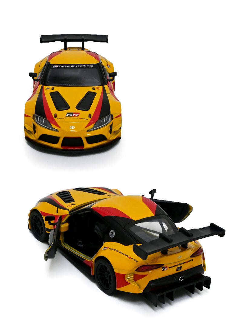 Kinsmart - Toyota GR Supra Racing Concept Car Die Cast Metal Doors Openable Pull Back Action Toy - Image 1