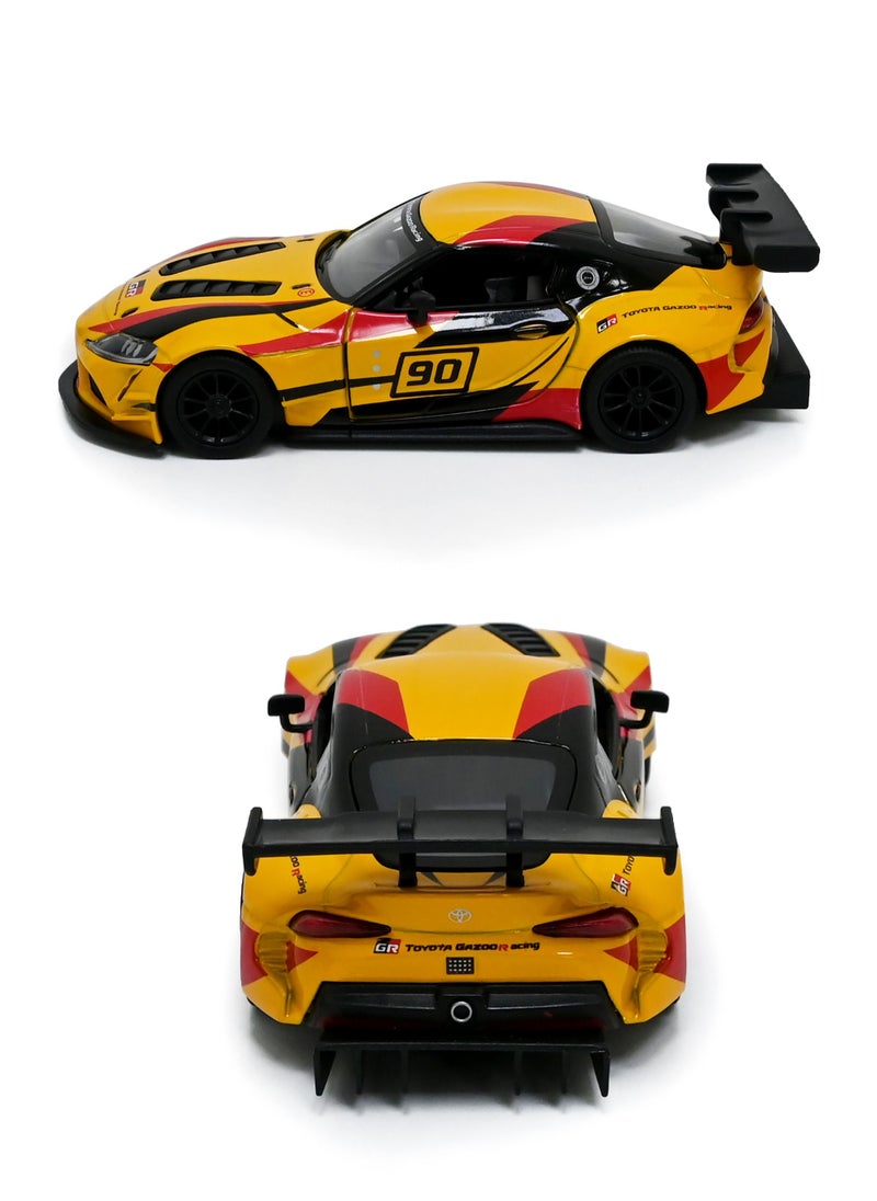Kinsmart - Toyota GR Supra Racing Concept Car Die Cast Metal Doors Openable Pull Back Action Toy - Image 1