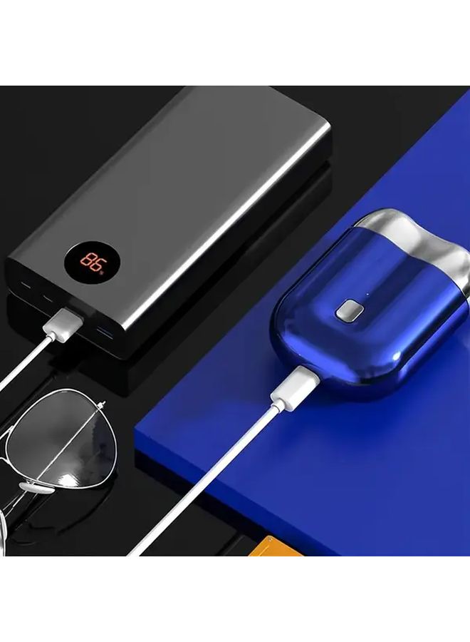 ماكينة الحلاقة الكهربائية المحمولة باللون الأخضر، تعمل عبر منفذ USB وبطارية ليثيوم قابلة لإعادة الشحن، مناسبة للرجال والنساء - Image 4