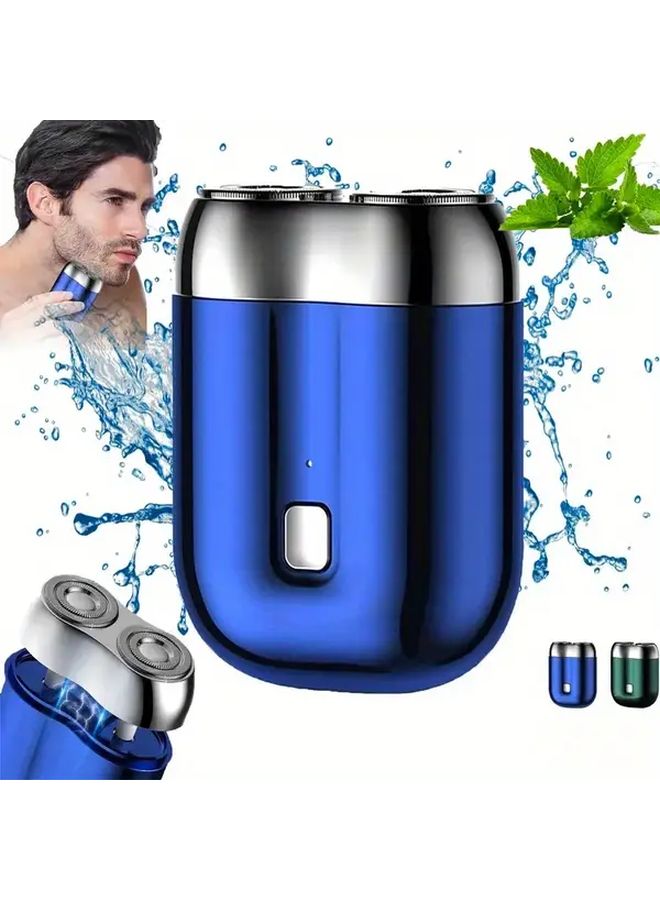 ماكينة الحلاقة الكهربائية المحمولة باللون الأخضر، تعمل عبر منفذ USB وبطارية ليثيوم قابلة لإعادة الشحن، مناسبة للرجال والنساء - Image 1