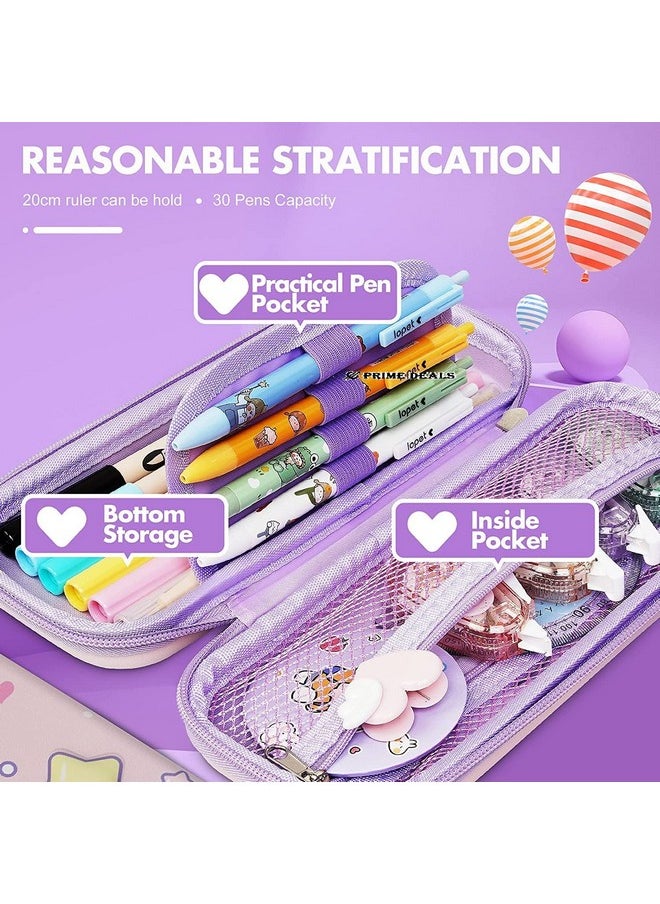 Prime Deals - PRIME DEALS 3D Cover Eva Pencil Case Large Capacity Pencil Pouch Bag Compass School Pouch Organizer Premium Stylish Pen Holder Pouch, Stationery Box, Cosmetic Pouch Bag - Canvas, Multicolor - Image 1