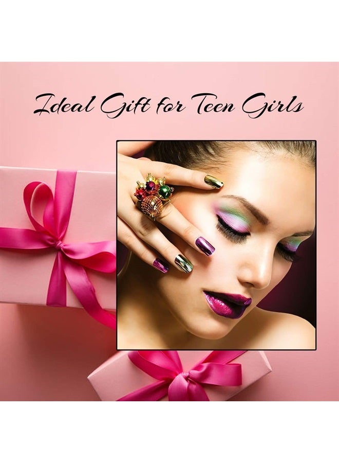 Toysical طقم مكياج للمراهقين - مجموعة هدايا مكياج للعيد الأم، للأمهات، الفتيات المراهقات، والمراهقين والنساء - لوحة ظلال العيون تتوسع إلى 3 مستويات - مجموعة متنوعة من الألوان - طقم كامل للمبتدئين - Image 2