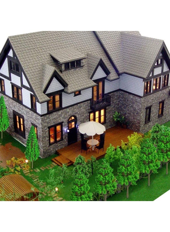 55pcs Mini Model Trees Model Train Scenery Mixed Miniature Trees Artificial Wargame Trees Model Railroad Scenery Diorama Supplies Scenery Landscape