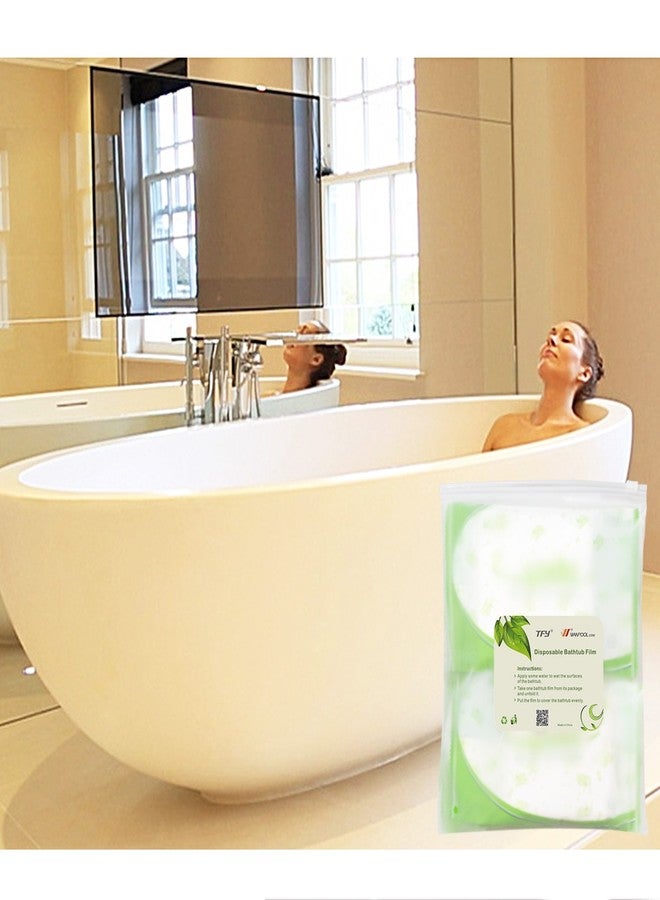 TFY Ultra Large Disposable Film Bathtub Lining Bags for Salon, Household and Hotel Bath Tubs (86 Inch x 47 Inch) - 5 Pieces (Individual Package) - Image 1