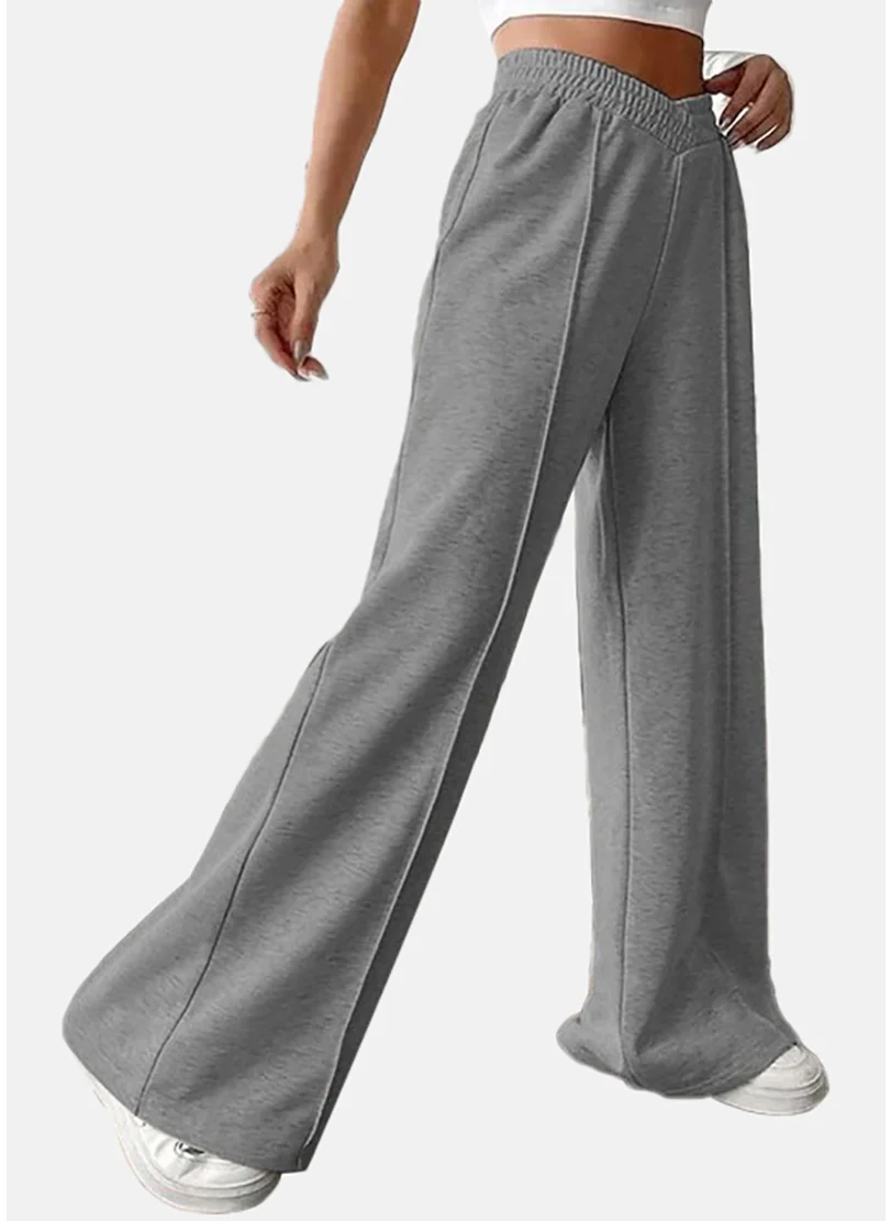 YUNIQEE Women High-Rise Wide Leg Trousers