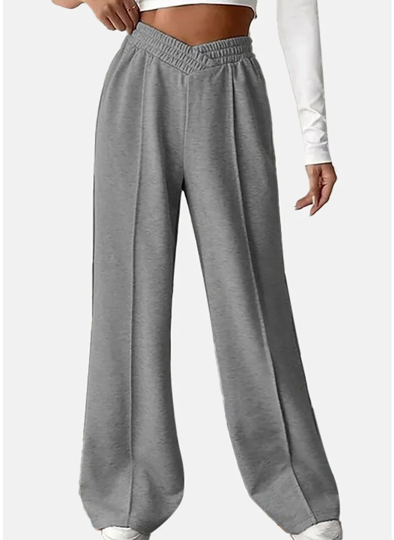 YUNIQEE Women High-Rise Wide Leg Trousers