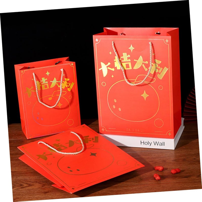 ULTECHNOVO 8Pcs Paperboard Present with Handles Multi Portable Present for Parties Weddings and Retail Shopping - Image 2