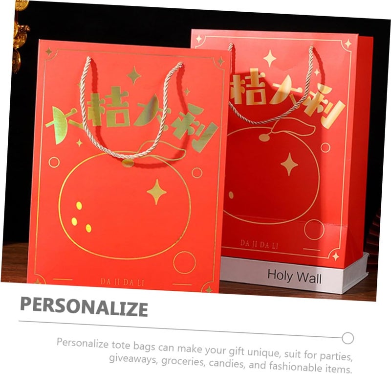 ULTECHNOVO 8Pcs Paperboard Present with Handles Multi Portable Present for Parties Weddings and Retail Shopping - Image 5