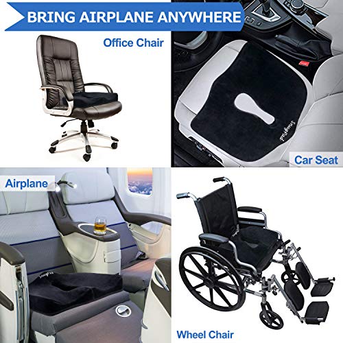 SnugPad Orthopedic Coccyx Memory Foam Seat Cushion for Office Chair Sciatica Tailbone Pain Back Pain Relief Sitting Pillows for Truck Driver Cars Front Seats Pillow Wheelchair Kitchen Chairswith with - Image 4