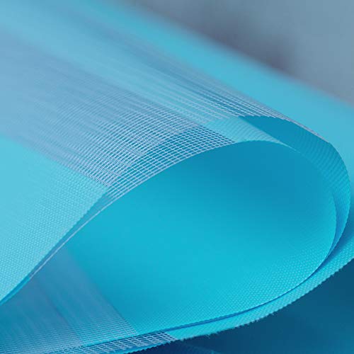 ZEBRA BLINDS Polyester Curtain Blinds for Windows and Doors with Dual Shade, Horizontal Stripes, Sheer and Solid Fabric, Light Control/Blackout Blinds, Waterproof (Blue) Width 50XHEIGHT 130CM - Image 3
