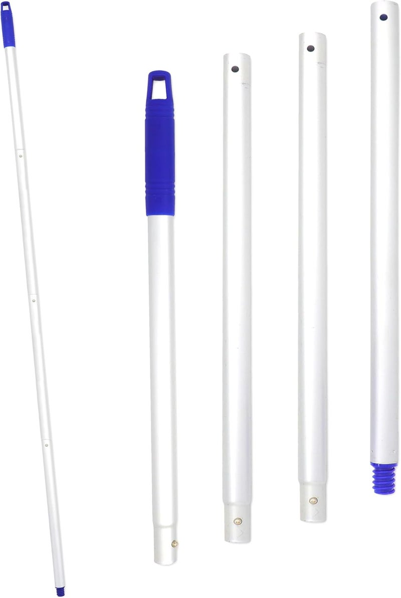 EaseYourDay 4-Section Lightweight Aluminum Alloy Pole Mop Replacement Handle Compatible with All Screw On American Threading System - Image 1