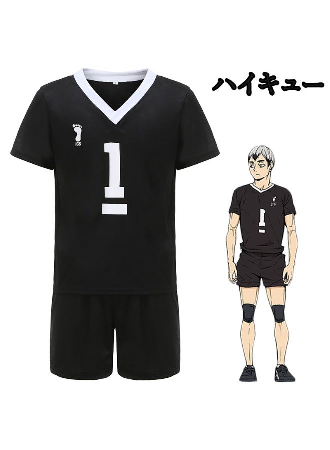 NIBEMINENT The cosplay costumes of "Haikyuu Boys" feature the full team uniforms of Rintaro, Yui Miyazaki and Miyaji from Inazaki High School - Image 1