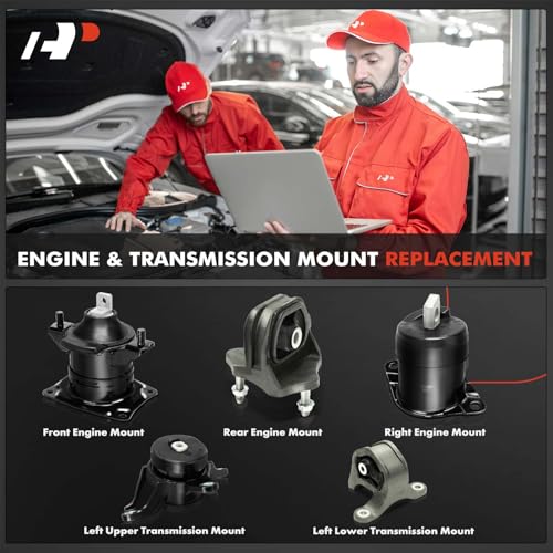 A-Premium 5PCS Engine Motor Mount and Transmission Mount Set Compatible with Honda Accord 2008 2009 2010 2011 2012, 3.5L, Manual Transmission - Image 2